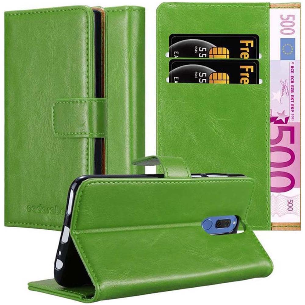 Custodia Compatibile Con Huawei Mate 10 Lite In Verde Erbe - Coperchio Protettiva Con Chiusura Magnetica, Funzione Stand E Tasca Per Le Carte - Foto 1