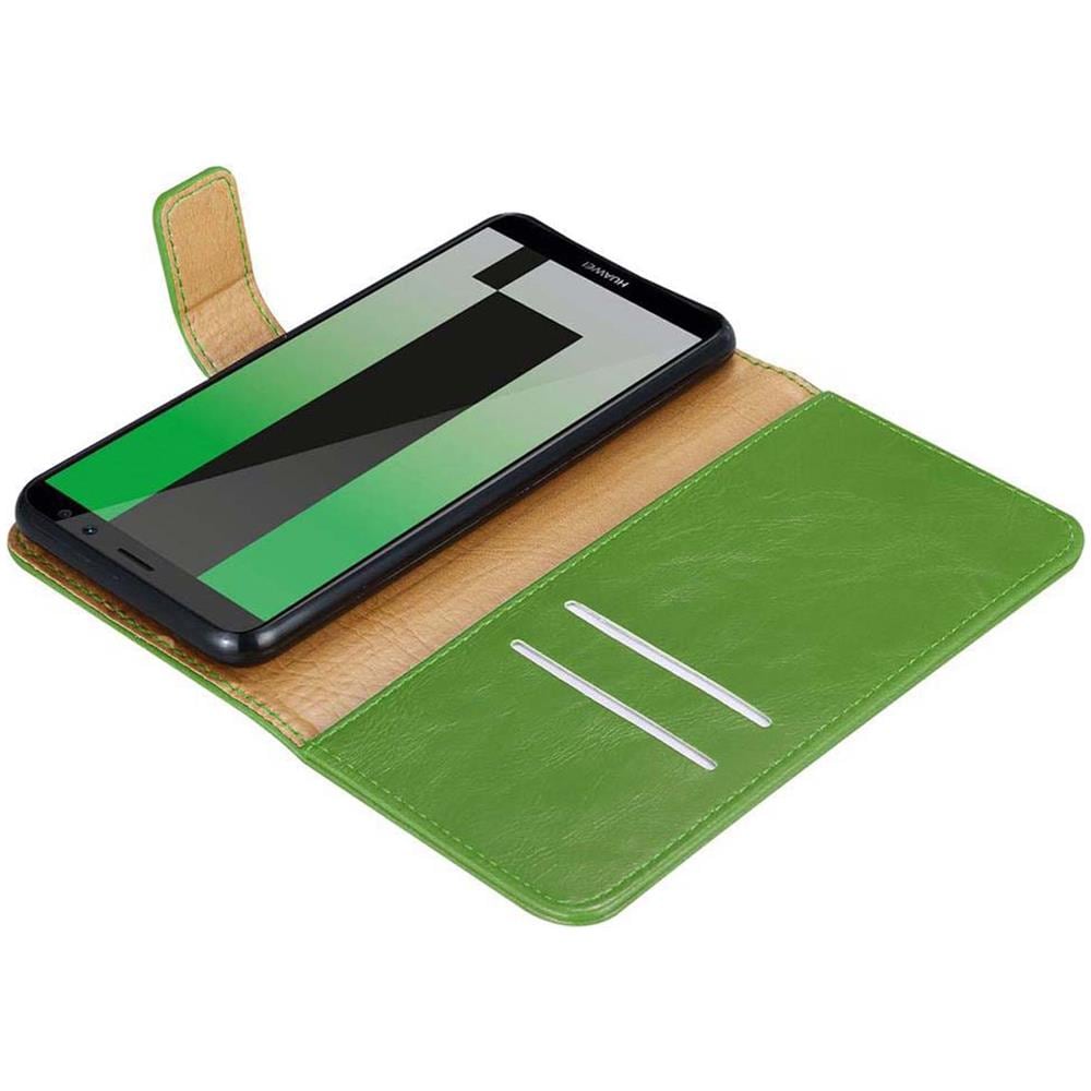 Custodia Compatibile Con Huawei Mate 10 Lite In Verde Erbe - Coperchio Protettiva Con Chiusura Magnetica, Funzione Stand E Tasca Per Le Carte - Foto 8