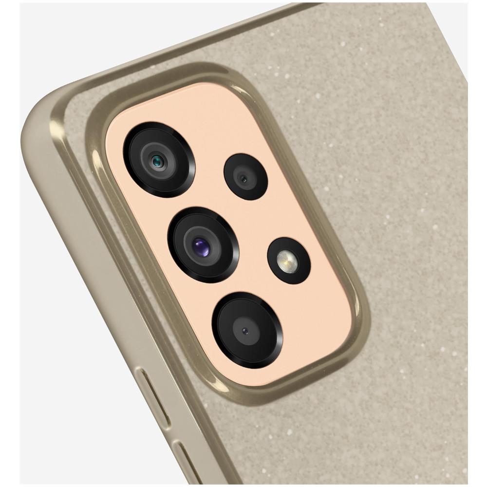 Cover Samsung Galaxy A53 5g Silicone Effetto Brillante Pearl Jelly Mercury Oro - Foto 5