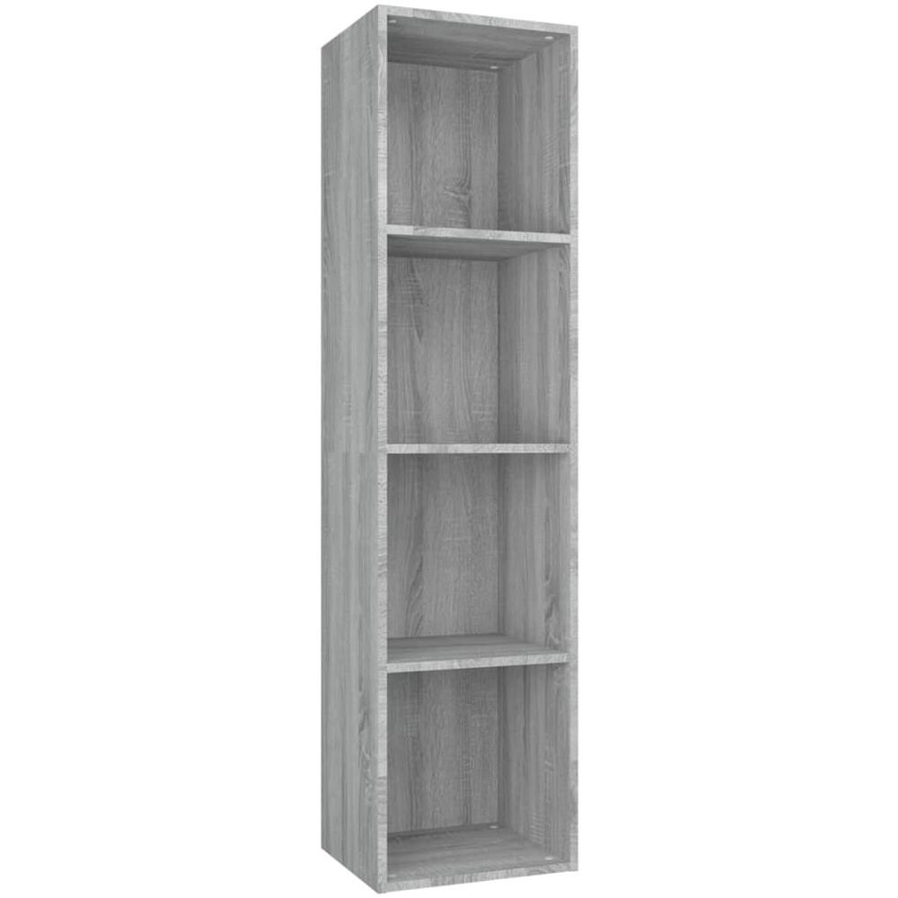 Libreria /mobile Tv Grigio Sonoma 36x30x143 Cm Legno Multistrato - Foto 2