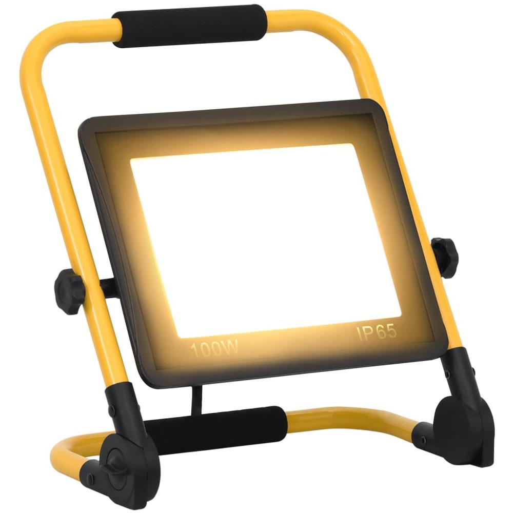 Faretto A Led Con Maniglia 100 W Bianco Caldo - Foto 1