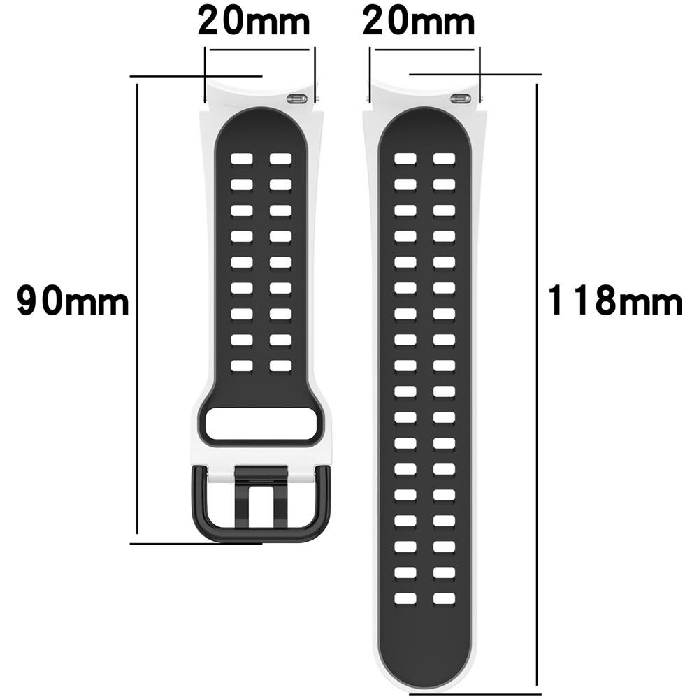 Cinturino In Silicone Per Orologio Darkgrey  Samsung Galaxy Watch 3 41 Mm/4/4 Classic/5/5 Pro - Foto 4