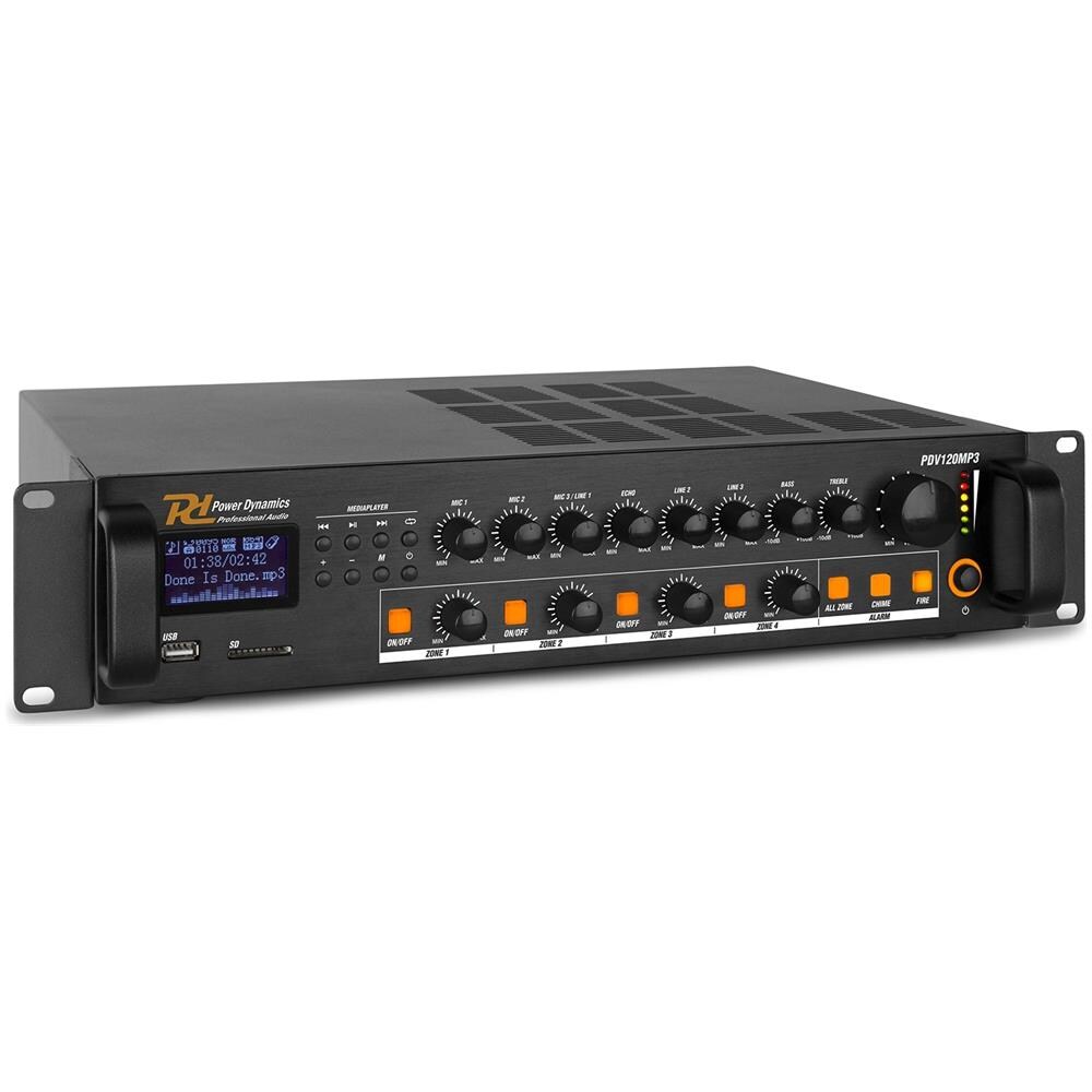 Amplificatore Mixer PDV120MP3 120W Colore Nero - Foto 1