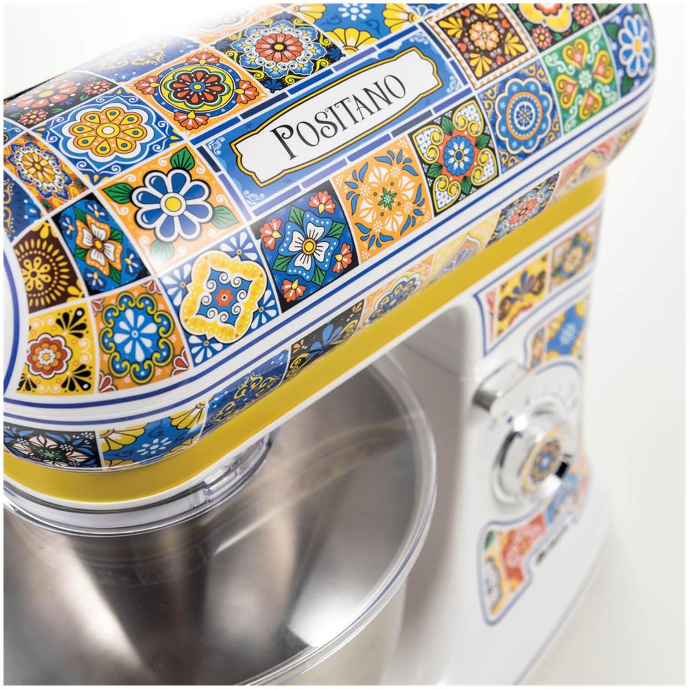 Robot da Cucina Positano 1588 00C15880PAR0 Capacità 5.5 L Potenza 2400 W Colore Multicolore, Giallo - Foto 2
