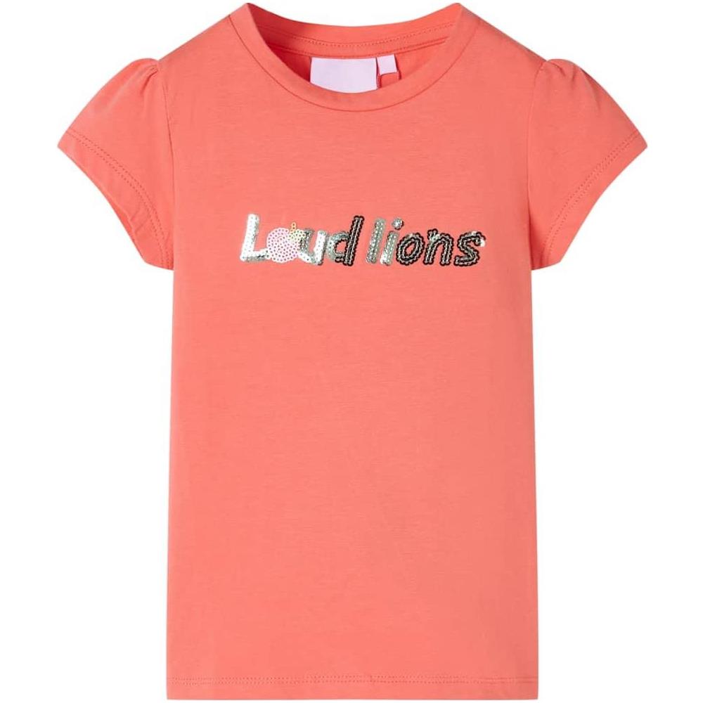 Maglietta da Bambina con Maniche Corallo 92 - Foto 1