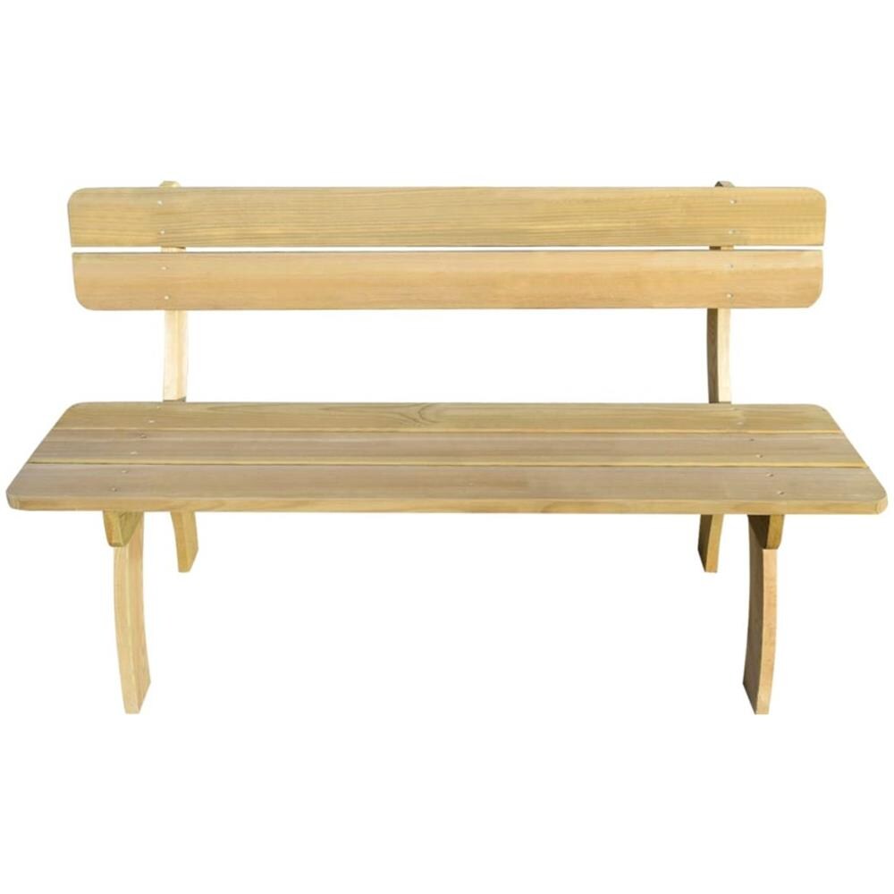 Panca da Giardino 150 cm in Legno di Pino Impregnato - Foto 2