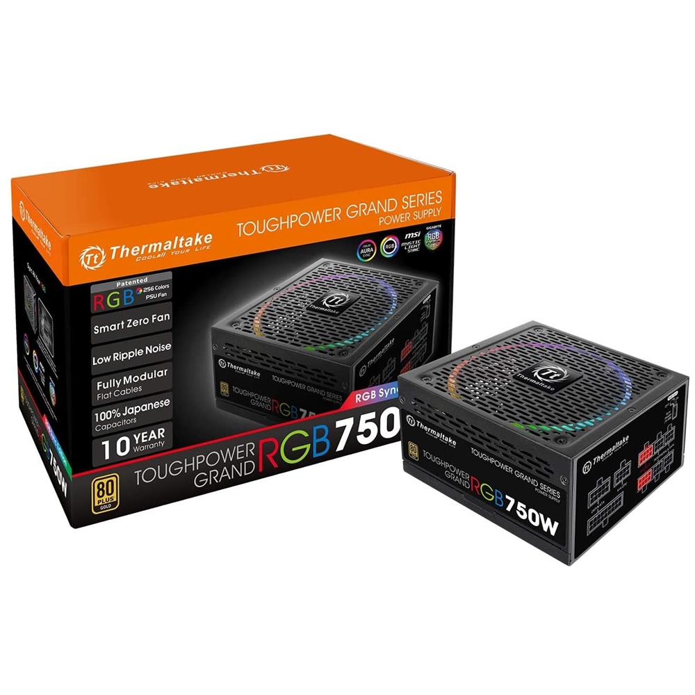 Alimentatore PC Toughpower Grand RGB 80 PLUS Gold ATX 2.4 750 W Colore Nero - Foto 1