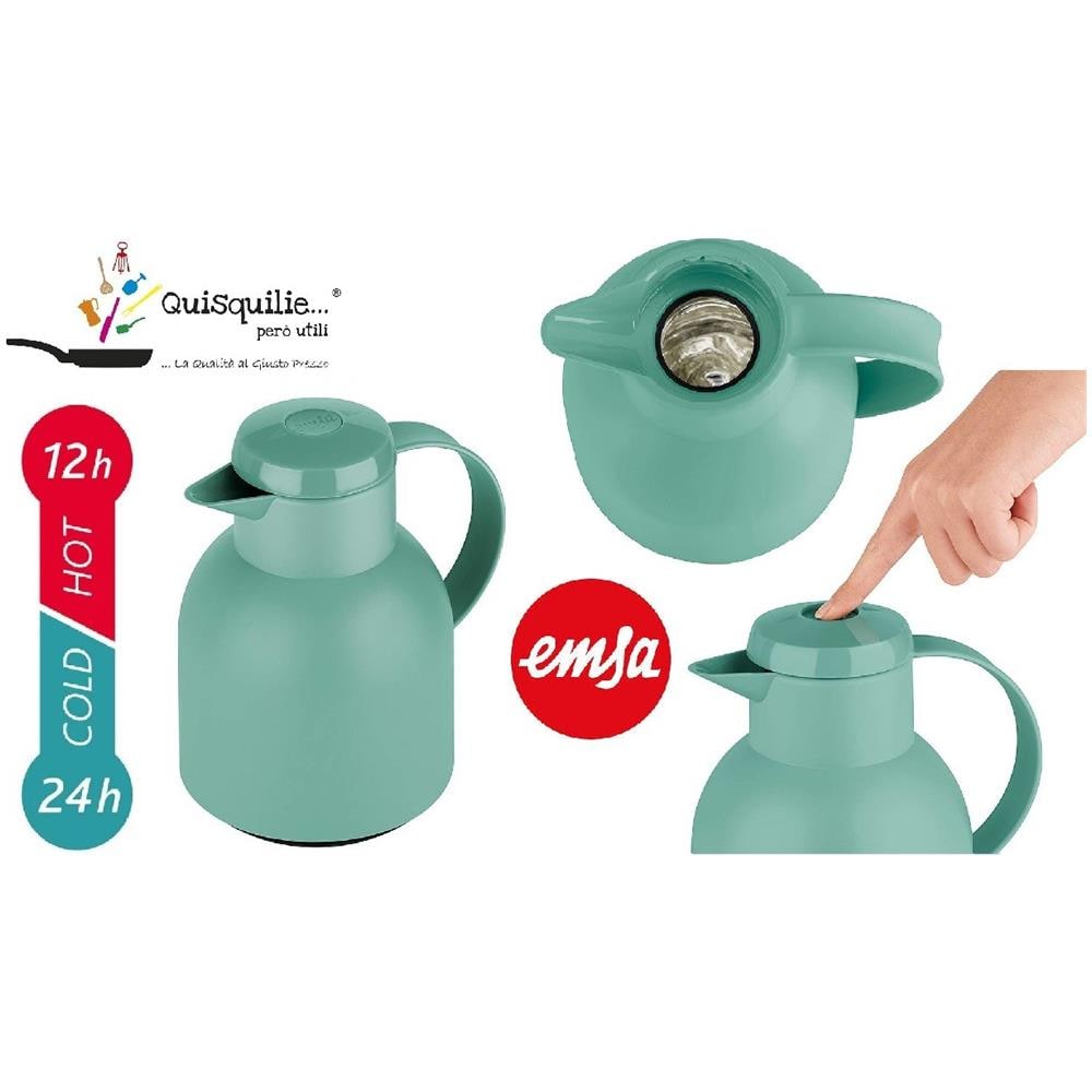 Samba - Caraffa Termica, 1 L, Colori Assortiti Qualità Extra - Green - Foto 1