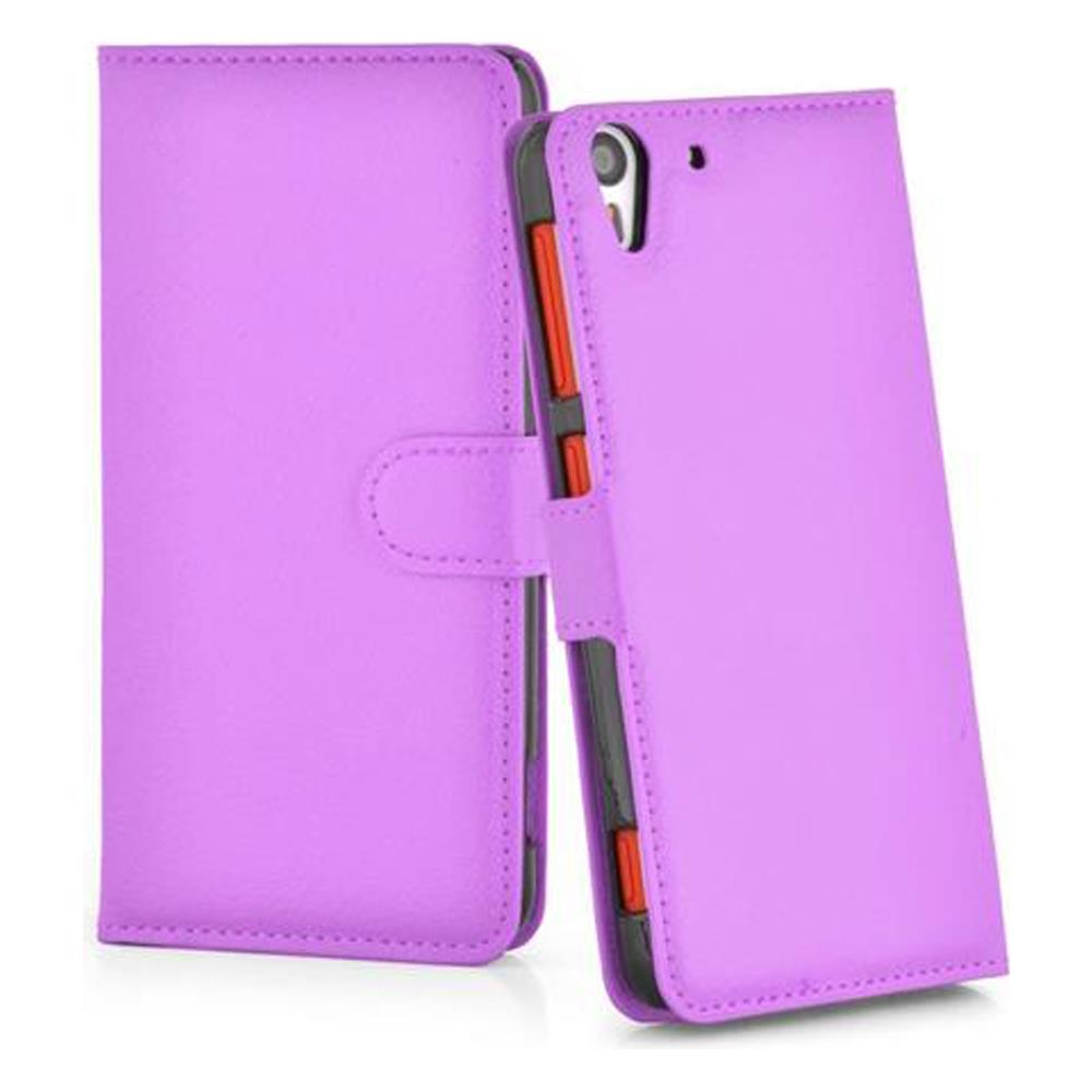 Custodia Compatibile Con Htc Desire Eye In Violetta Ametista - Coperchio Protettiva Con Chiusura Magnetica, Funzione Stand E Tasca Per Le Carte - Foto 3