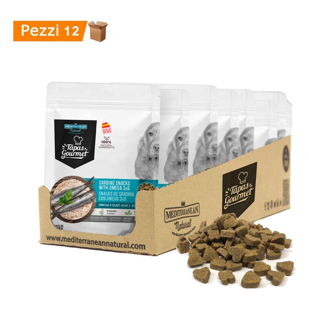 Multipack Da 12 Pz Cibo Per Cani Semiumido Tapas Gourmet Mediterranean Natural Sardine - Foto 1
