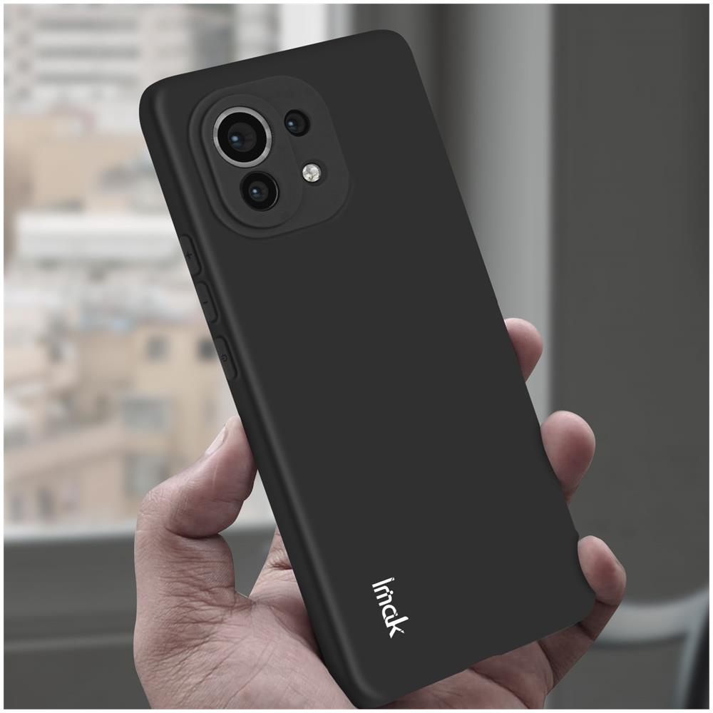 Cover Per Xiaomi Mi 11 In Gel Di Silicone Flessibile E Resistente,, Nera - Foto 2