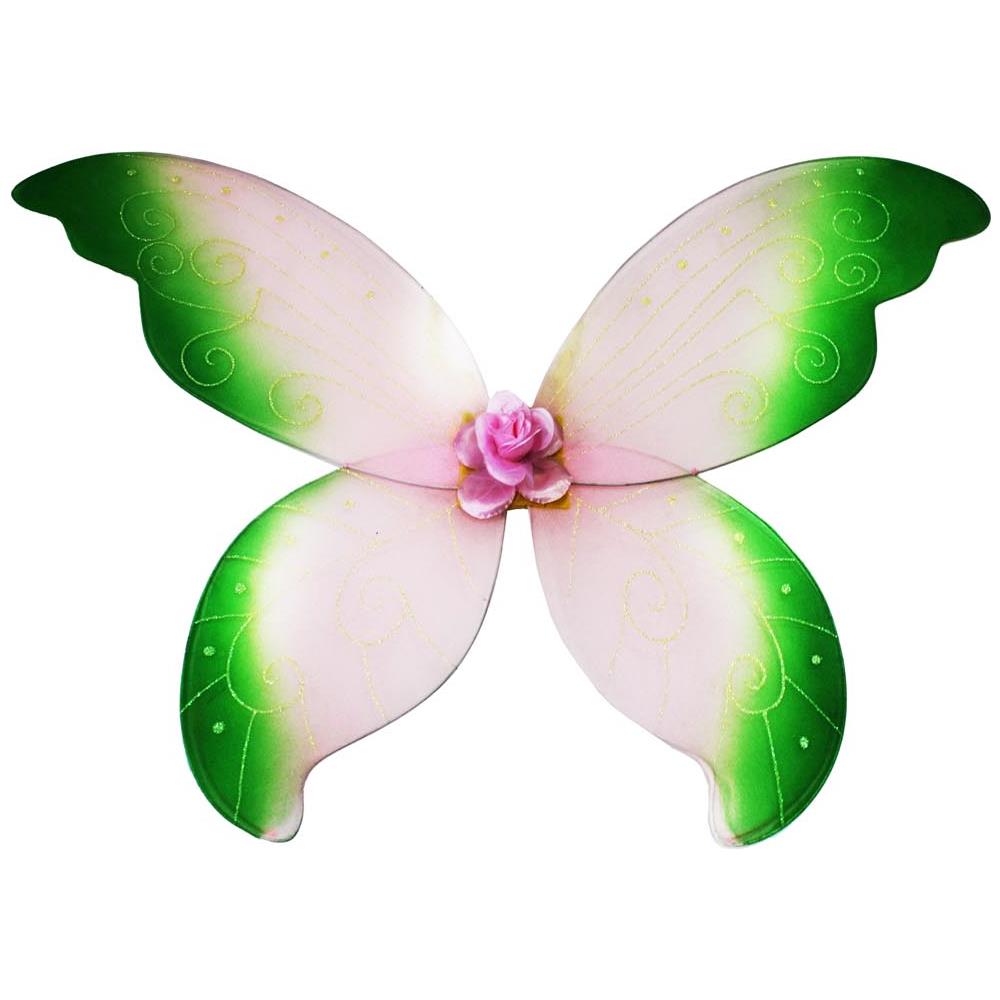 Ali Farfalla Grandi Rosa-verde - Foto 1