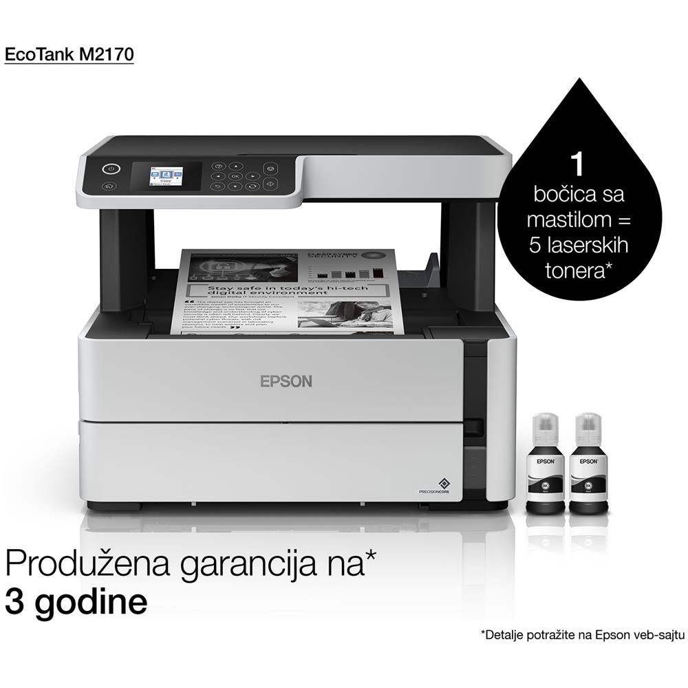 Ecotank M2170 Ad Inchiostro A4 1200 X 2400 Dpi 39 Ppm Wi-fi - Foto 14