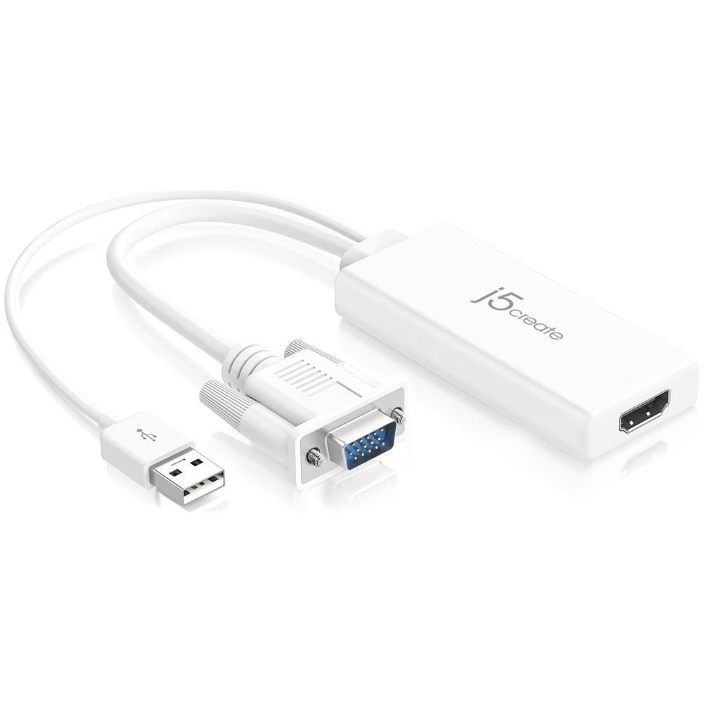 JDA214 VGA, USB A HDMI Bianco cavo di interfaccia e adattatore - Foto 1