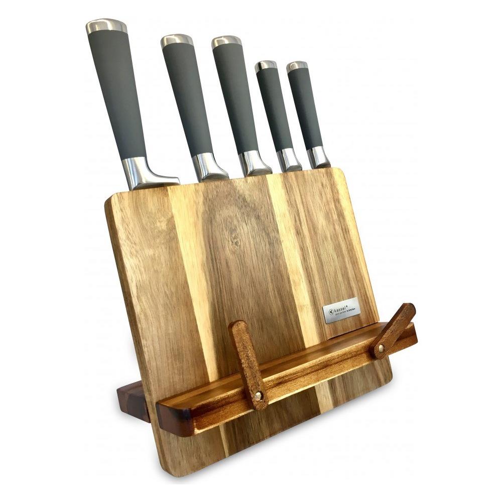 Ceppo Coltelli Con Rivestimento In Marmo Kh-1092 Elegante Portacoltelli - Foto 1