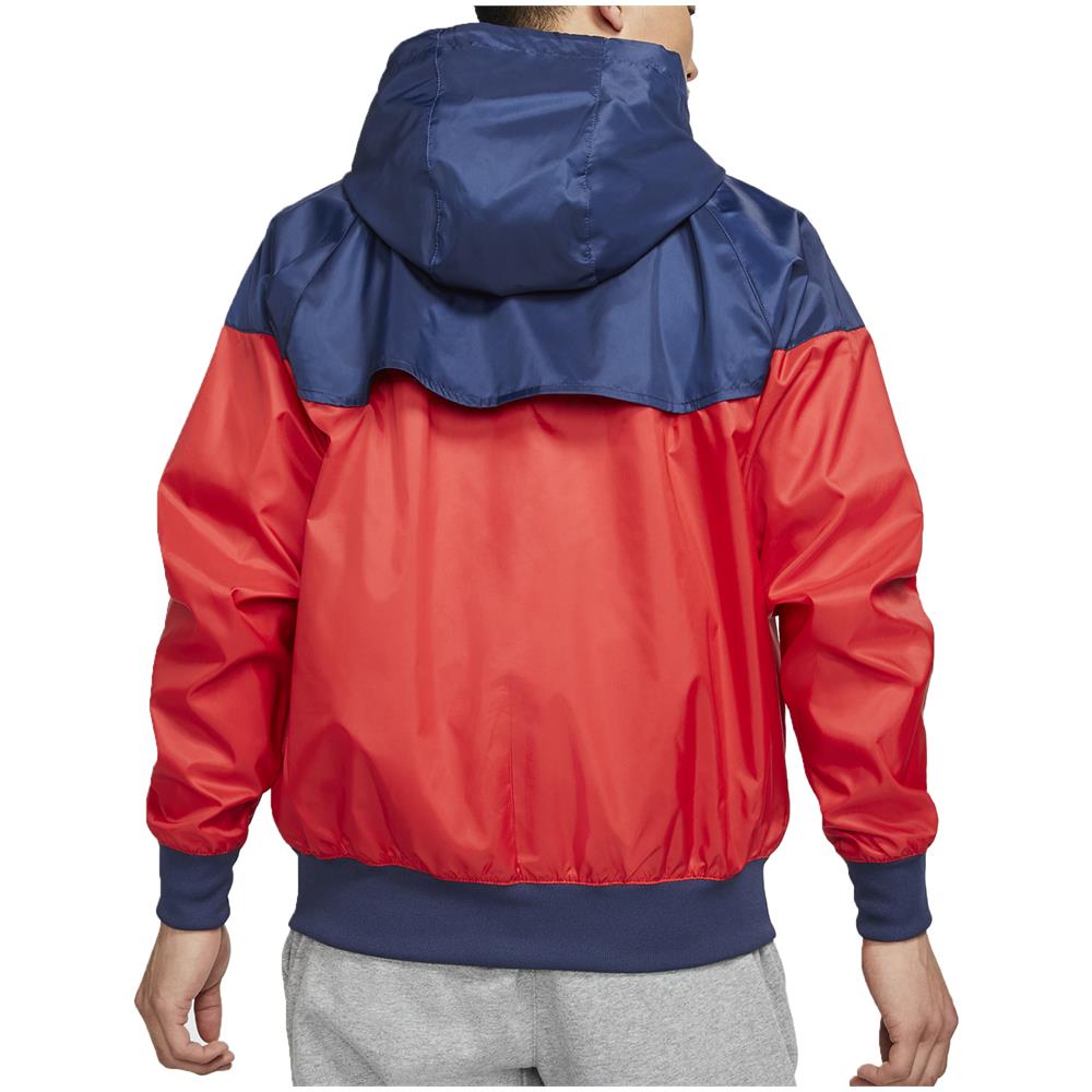 Giacca A Vento Da Uomo Con Cappuccio Windrunner Rosso Taglia M Cod Da0001-657 - Foto 2