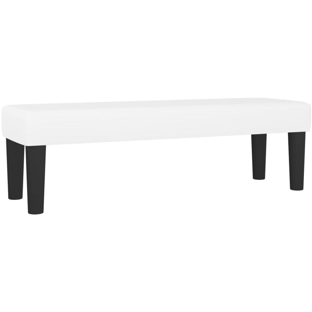 Panca Bianca 100x30x30 Cm In Similpelle - Foto 2