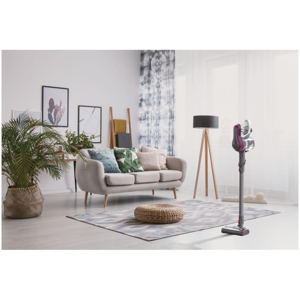 HF1 Scopa Ricaricabile senza 2 in 1 Sacco Potenza 170 W Colore Argento Rosso - Foto 7