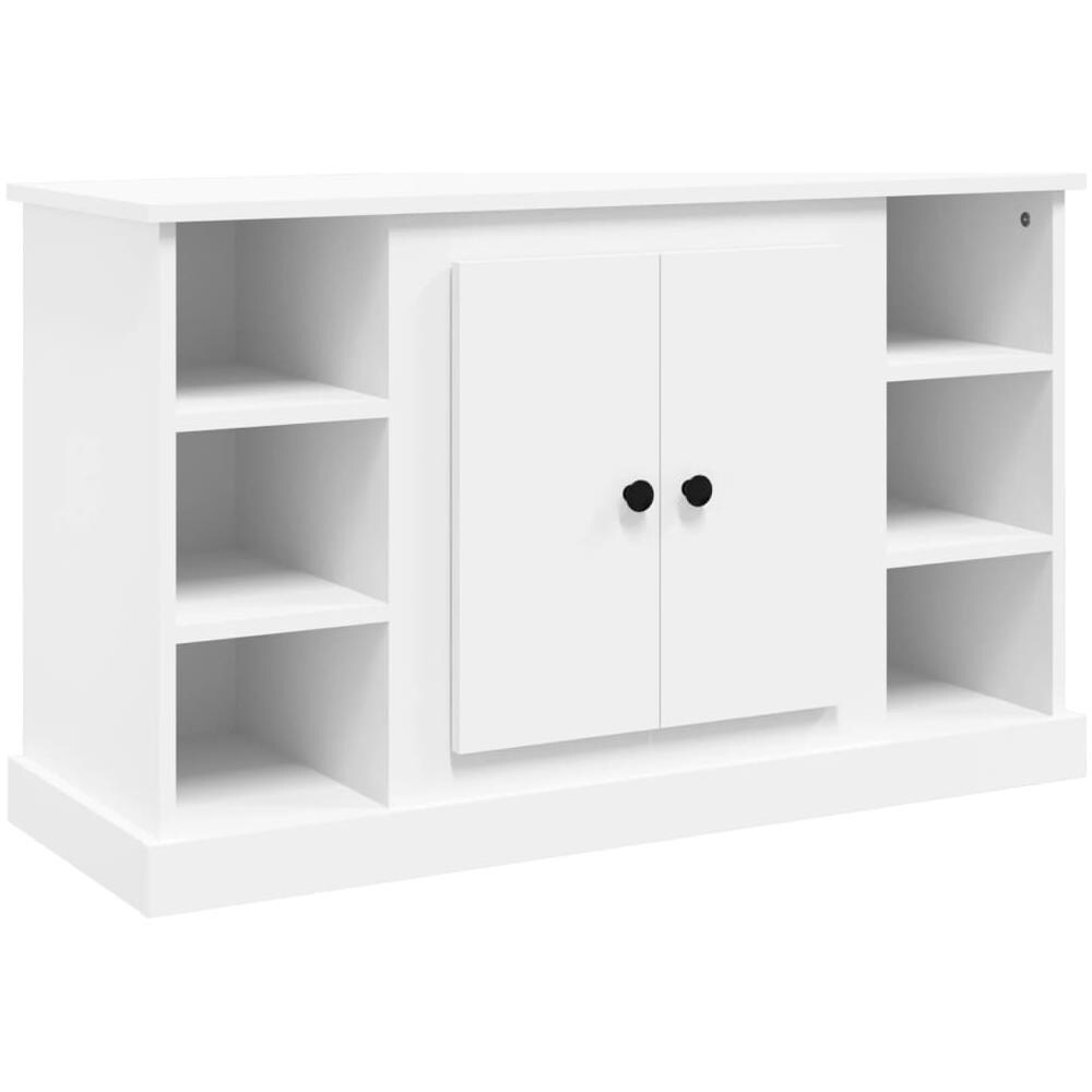 Credenza Bianca 100x35,5x60 Cm In Legno Multistrato - Foto 2