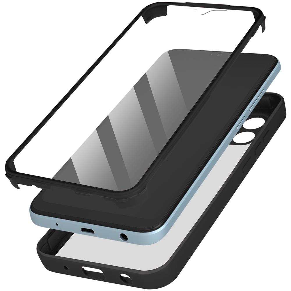 Cover Xiaomi Redmi A1 E Redmi A2 Retro Plexiglass Fronte Polimero Bordo Nero - Foto 1