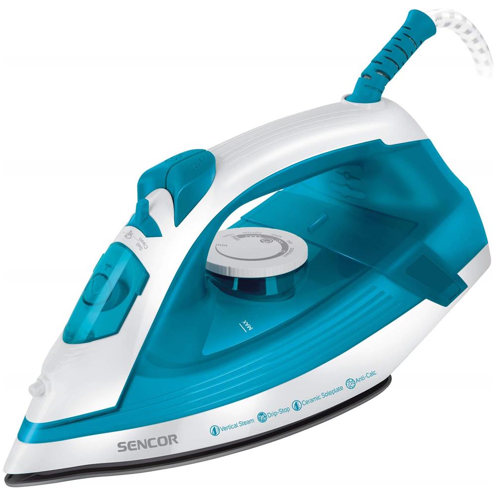 Ssi2800bl Ferro Da Stiro A Vapore 2000w Serbatoio 220 Ml Piastra In Ceramica Blu - Foto 1