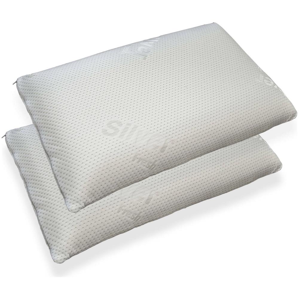 Guanciale Cancro, Cuscino Ergonomico ""saponetta"" In Memory Foam, 100% Made In Italy, Anallergico E Traspirante, 71x41xh13 Cm, Singolo - Foto 1