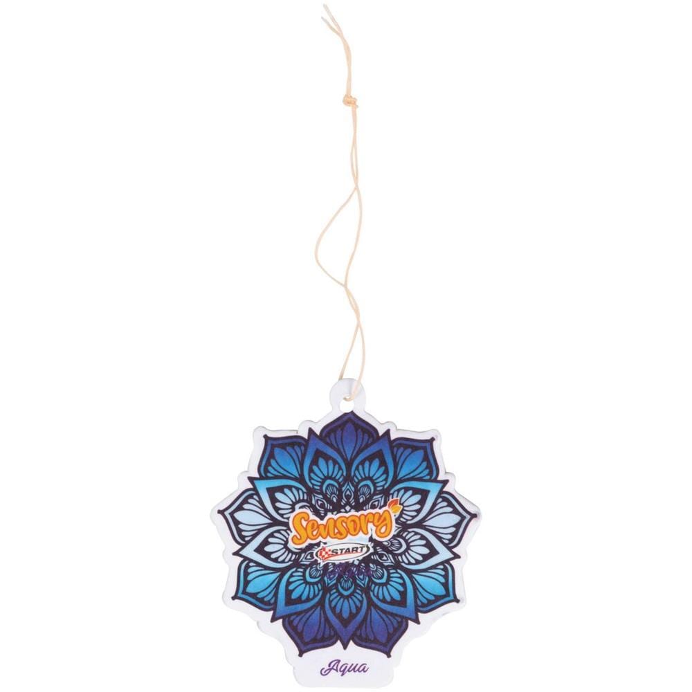 Sensory Profumatore Auto In Cartoncino - Gusto Aqua - Mandala - 7,5 Cm X 17,5 Cm - Foto 1