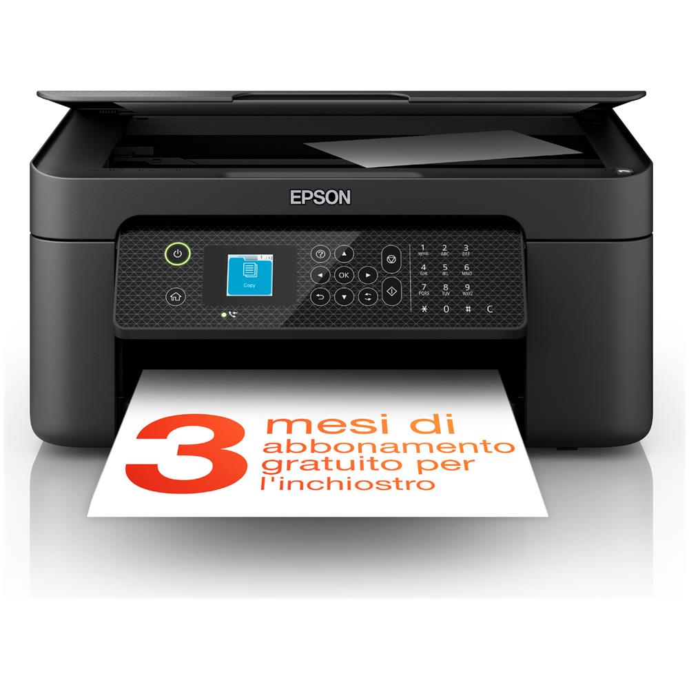WorkForce WF-2910DWF stampante multifunzione A4 getto d'inchiostro (stampa, scansione, copia) Display LCD 3.7cm, WiFi Direct, AirPrint, 3 mesi inchiostro incluso con ReadyPrint - Foto 1
