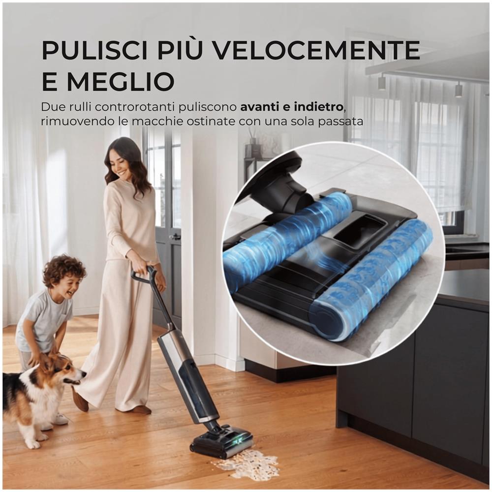 HFWZ510 011 Aspirapolvere verticale Batteria Bagnato Senza sacchetto 0,75 L 300 W Argento, Nero - Foto 25