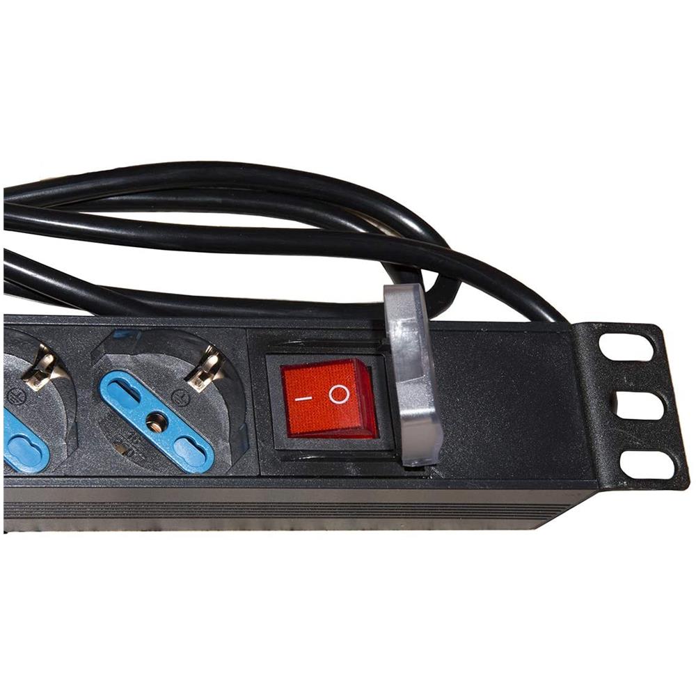 Multipresa da Rack 19" 8 Prese Universali con Interruttore Spina Italiana 16A - Foto 2