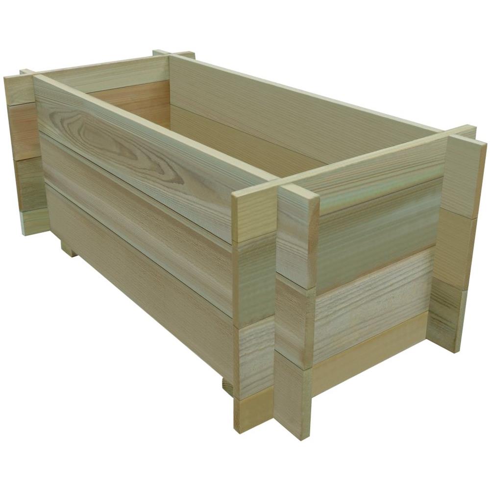 Fioriera Da Giardino Vaso Letto Vegetale Pino Impregnato 80 Cm - Foto 1