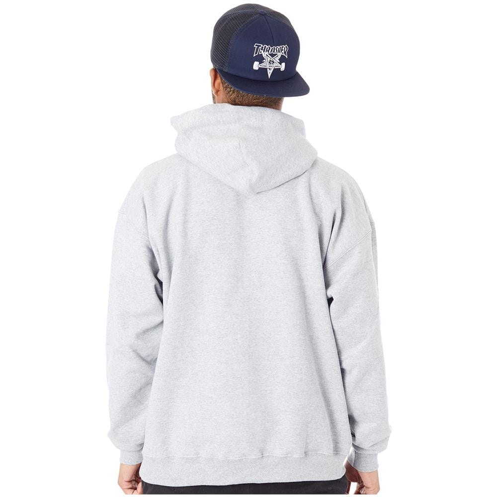 Felpa Con Cappuccio Flame Logo Grigio (s, Grigio) - Foto 4