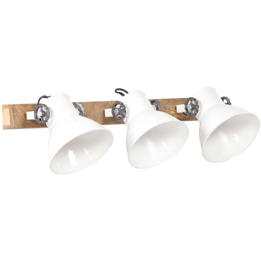 Lampada da Parete in Stile Industriale Bianca 65x25 cm E27 - Foto 2