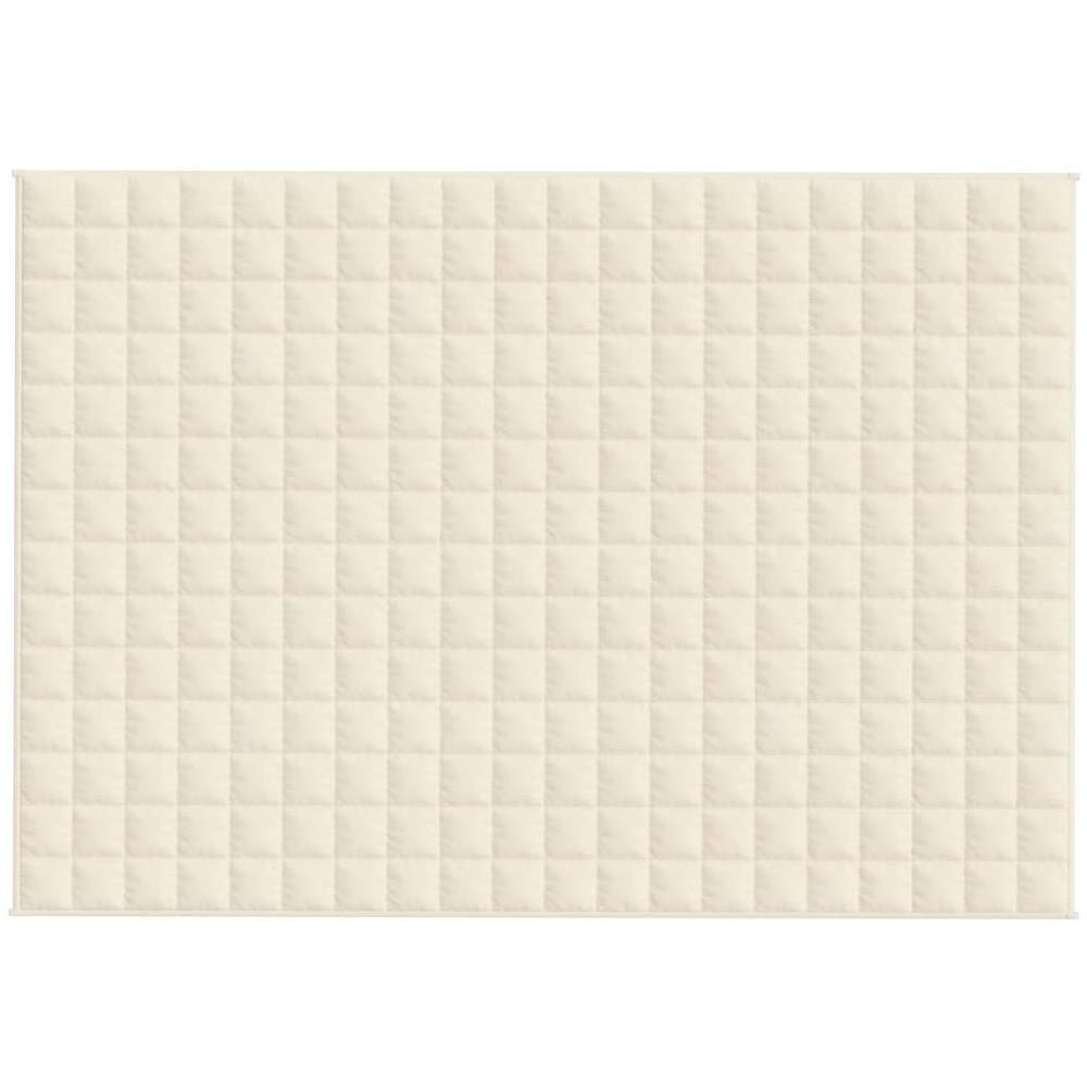 Coperta Ponderata Crema Chiaro 135x200 Cm 6 Kg Tessuto - Foto 3