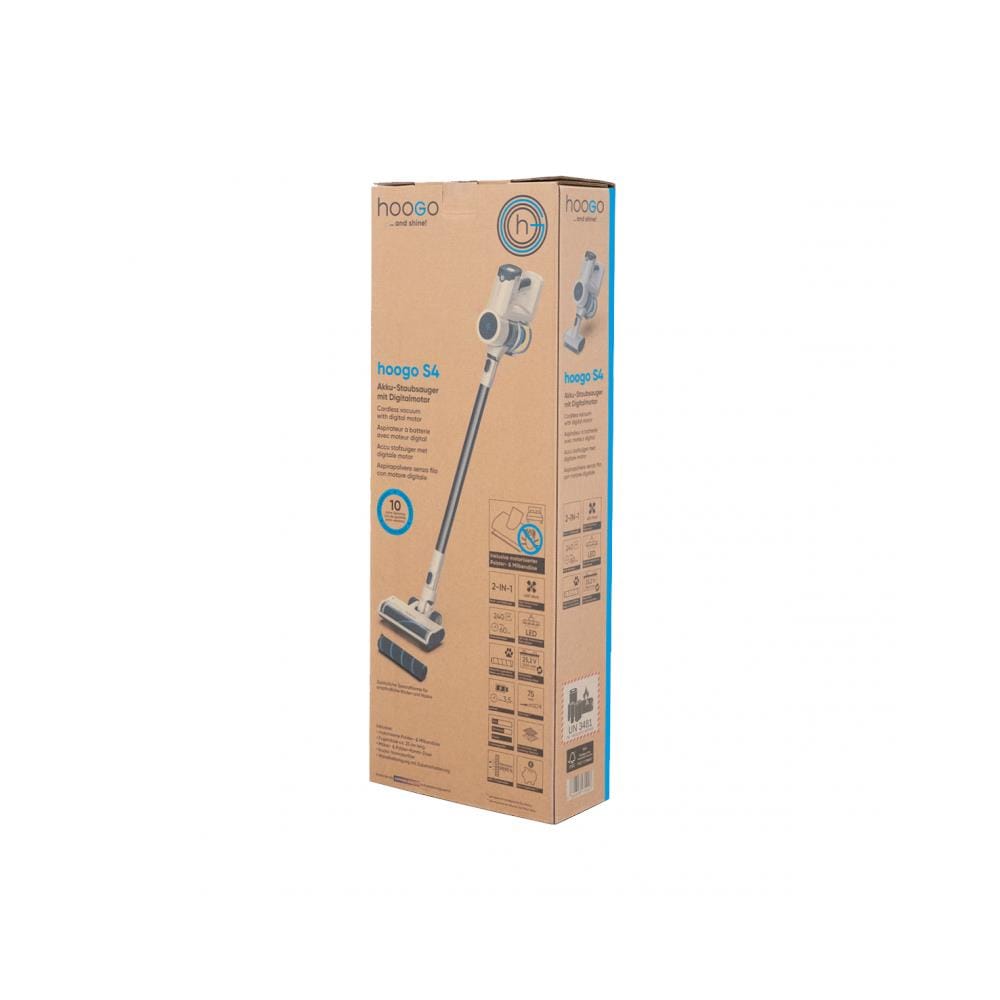 S4 Aspirapolvere a bastone Batteria Secco HEPA Senza sacchetto 0,4 L 400 W Grafite, Bianco - Foto 4