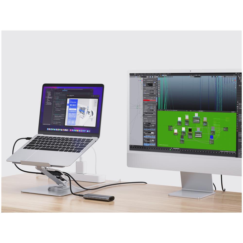 DONN27G supporto per laptop Supporto per computer portatile Argento - Foto 8