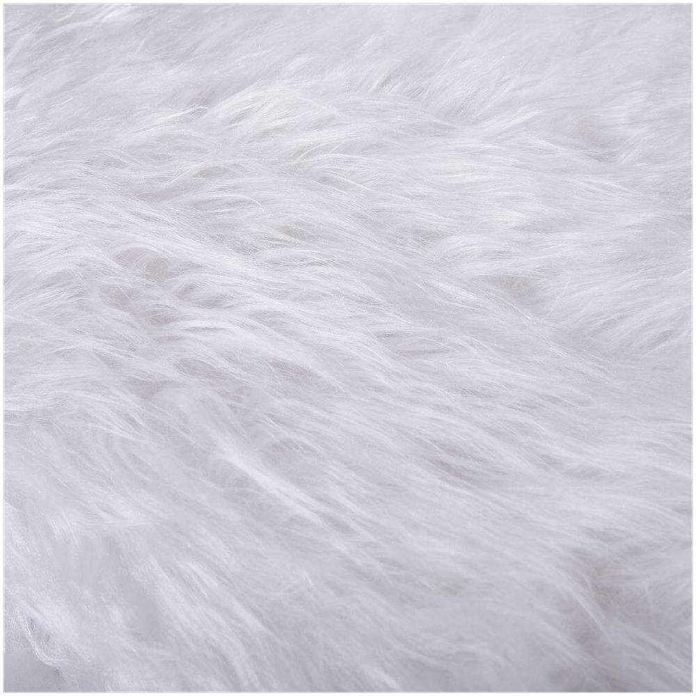 Tappeto Copribase Albero Di Natale Bakaji - Diametro 90cm, Effetto Neve, Peluche Bianco - Foto 3