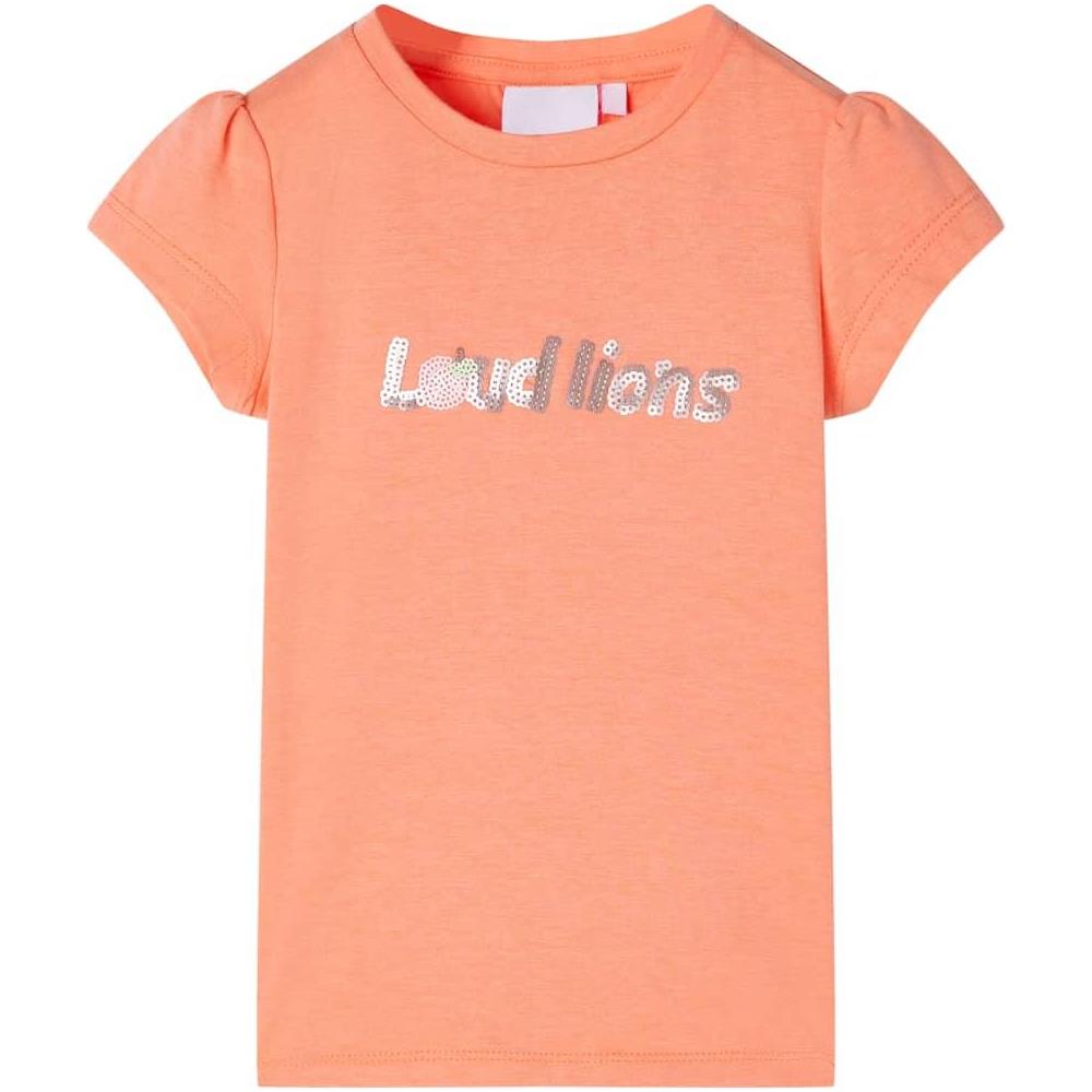 Maglietta Bambina Maniche Arancione Neon 92 - Foto 1