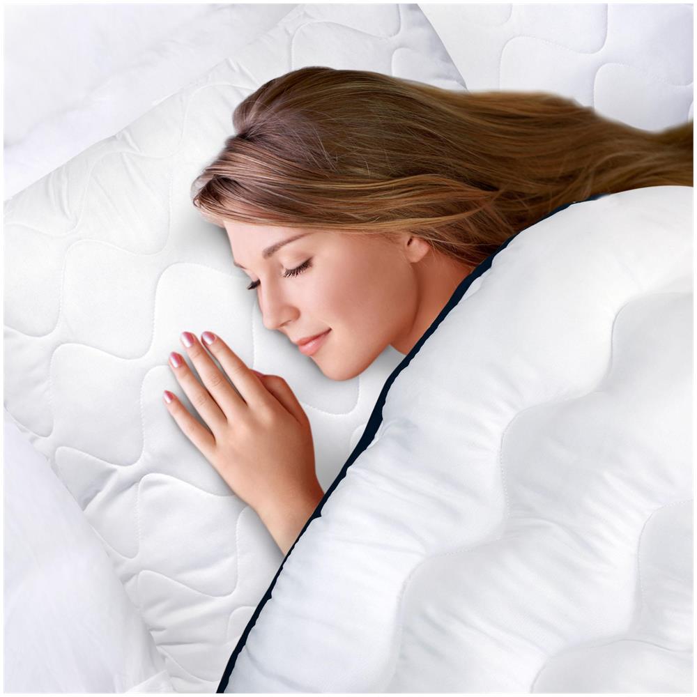 Cuscino 80x80 cm Microfibra Antiallergica Silicone - Foto 3