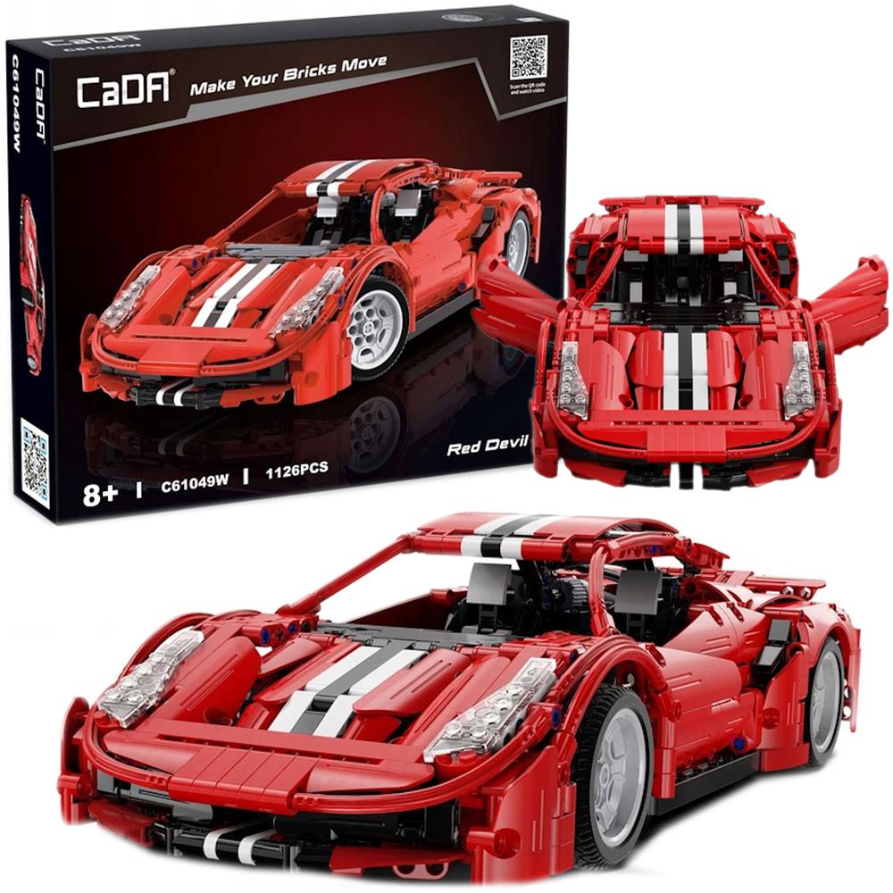 Mega Set mattoni da costruzione 1126 Pezzi Auto Sportiva RED DEVILS - Foto 1