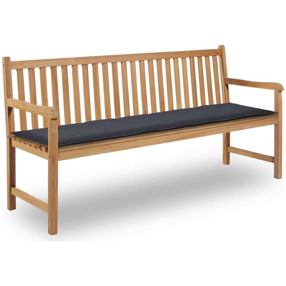 Cuscino per Panca da Giardino Antracite 180x50x4 cm - Foto 1