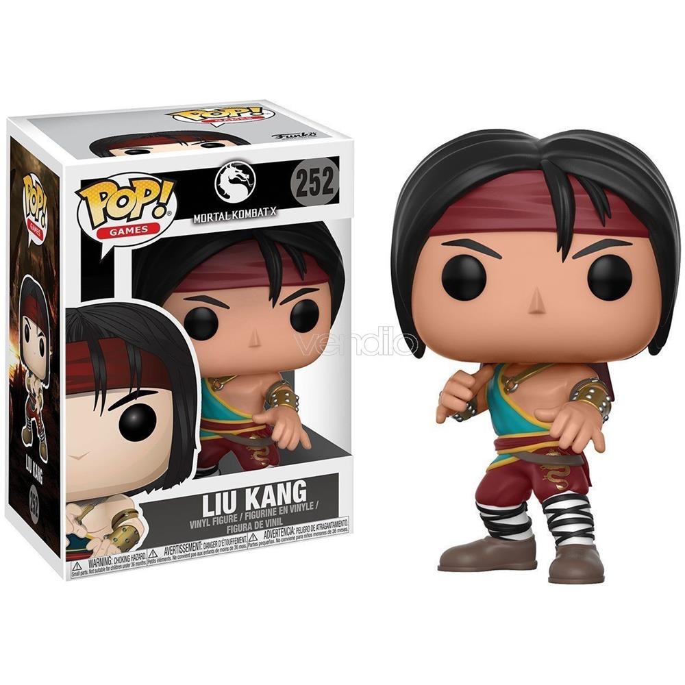 Mortal Kombat Pop Games Vinile Figura Liu Kang 9 Cm - Foto 1