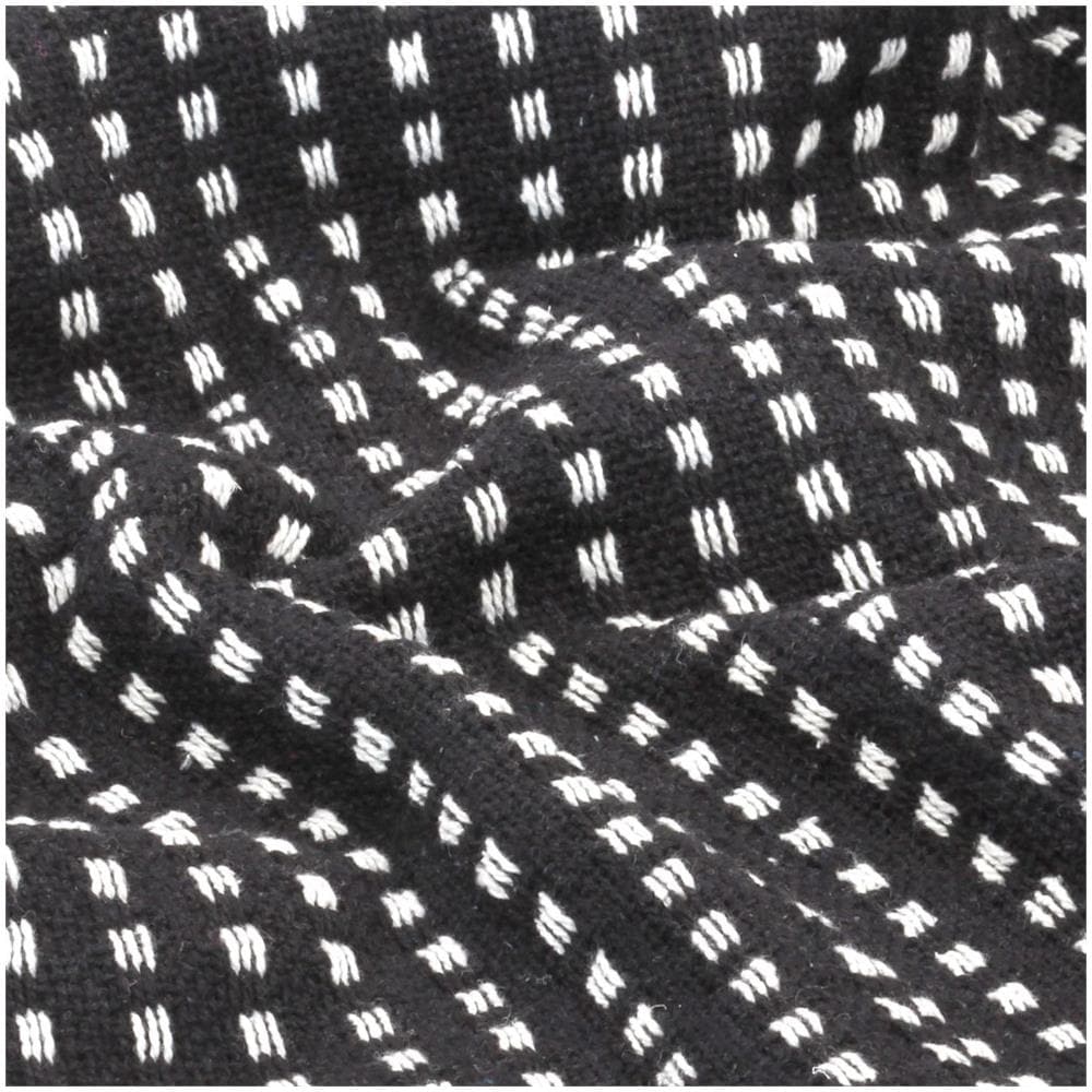 Copriletto in Cotone a Quadri 160x210 cm Nero - Foto 2