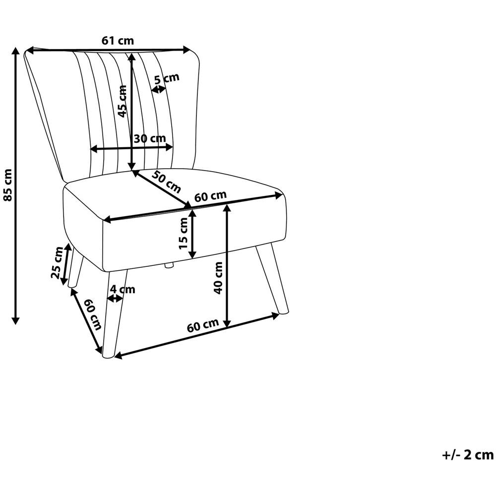 Poltrona In Tessuto Rosa Vaasa - Foto 2