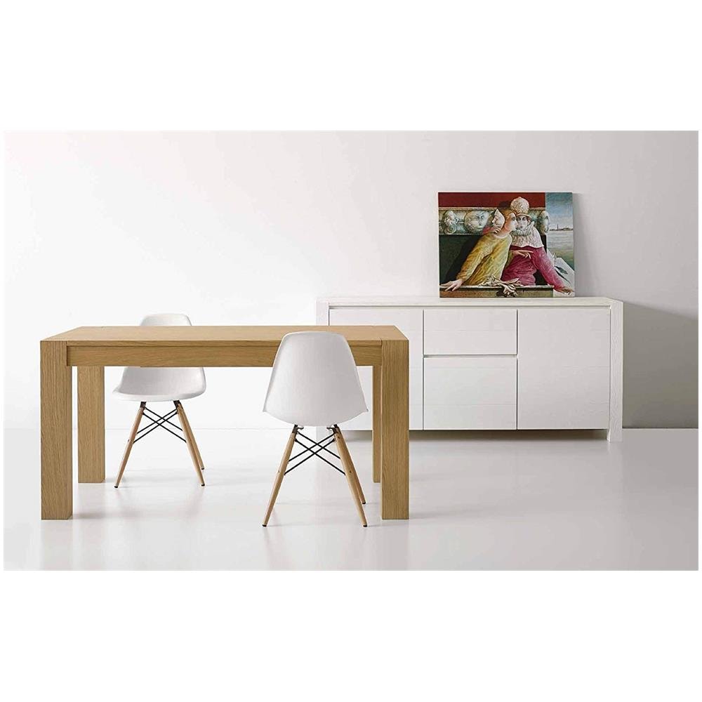 Tavolo Rovere Naturale Allungabile 160×90 Cm - Foto 1