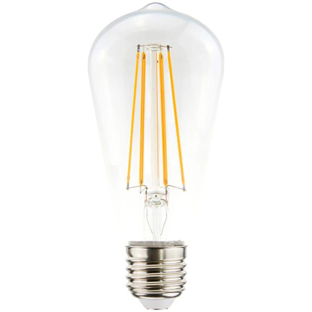Lampadina Filament Clear Trasparente In Vetro, 6,4x6,4 X 14,5 Cm, 1 X E27, 7,5w, 250lm, 2200k, 240v - Foto 5