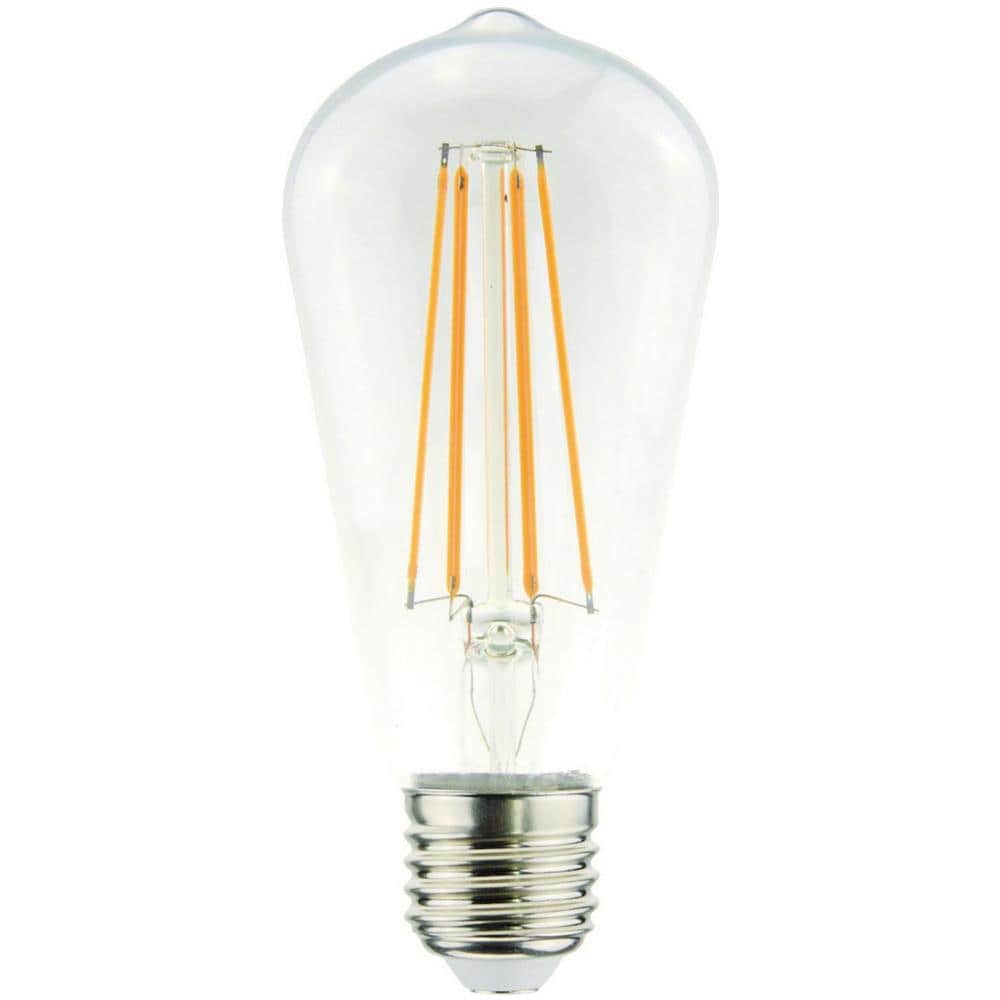 Lampadina Filament Clear Trasparente In Vetro, 6,4x6,4 X 14,5 Cm, 1 X E27, 7,5w, 250lm, 2200k, 240v - Foto 1