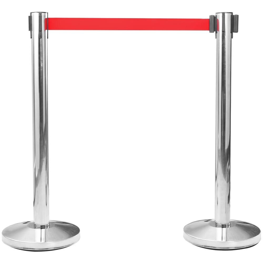 Barriera A Nastro Retrattile 200 Cm Rossa - Foto 2