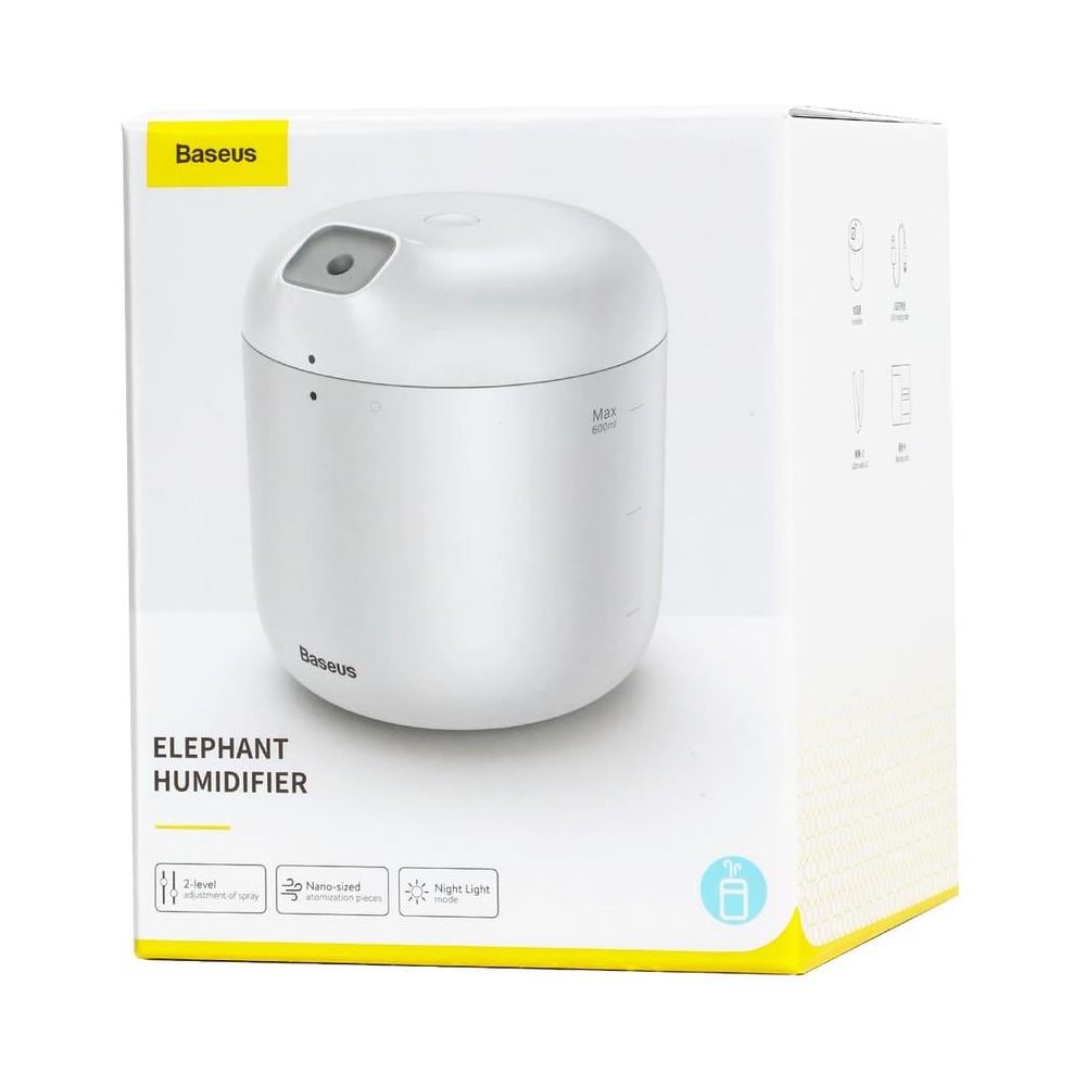 lephant DHXX-02 Umidificatore d’Aria 600?ml con Lampada LED, Silenzioso 25?dB per Casa /Ufficio - Foto 1