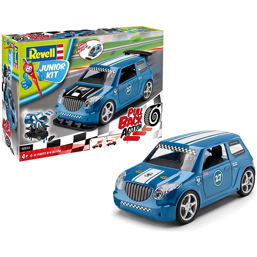 Kit Auto Blue Pull Back Junior Revell - Foto 1